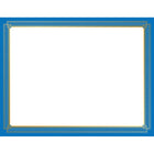 Geographics - Bleu Certificates - Papier Cartonné - Feuille D'or - 8.5" x 11" - Paquet de 15-Compatible avec les imprimantes à jet d'encre et laser