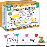 Carson Dellosa Education Sentence Building Board Game - Grade K-2 -Enhance early grammar and reading skills with sturdy, interlocking cards