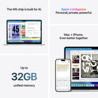 Apple MacBook Air 15" - M5 - 10-core CPU - 1TB SSD - 24 GB Memory - Sky Blue-If You Love iPhone, You’ll Love Mac - Mac works like magic with your other Apple devices. View and control what’s on your iPhone from your Mac with iPhone Mirroring. Copy something on iPhone and paste it on Mac. Send texts with Messages from your Mac, or use your Mac to answer FaceTime calls
