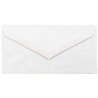 JAM Paper Enveloppes livret Strathmore en papier vélin avec fermeture gommée, 3 7/8 x 7 1/2 po, blanc brillant, 1000/pqt-Blanc brillant