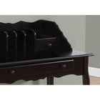 Monarch Specialties 3100 36" Computer Desk - Dark Cherry Traditional-Six vertical slots ideal for organizing mail, books, magazines and documents with an easy to clean top for a laptop.