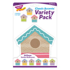 TREND enterprises Garden Birdhouses Classic Accents Variety Pack - 5.5" - 36 Pack-Endless uses! Postcards and invitations, flashcards and game pieces, goal setting and charting