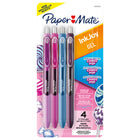 Paper Mate InkJoy Retractable Gel Pens - Medium Point - 0.7 mm - Candy Pop Colours - Set of 4-Smooth gel ink keeps the fun flowing, so writing is never a drag