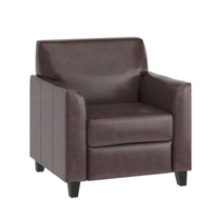 Flash Furniture – Fauteuil en cuir de la série Hercules Diplomat, brun-Style contemporain