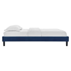 Modway Soleil Performance Velvet King Bed - Navy-Bed Frame Weight Capacity: 800 lb