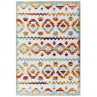 Modway - Reflect Treillis marocain en diamant abstrait Takara Tapis intérieur et extérieur de 5 pi l x 8 pi L - Multicolore-Tapis de treillis marocain en diamant vieilli