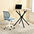 Homy Casa  Teen Task Chair - Blue-Breathable mesh fabric seat for longevity and keep you cool