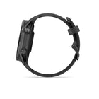 Garmin Forerunner 570 Smartwatch - 42mm - Slate Grey Aluminum with Translucent Black/Black Band-AMOLED DISPLAY AND ALUMINUM BEZEL - This is our brightest AMOLED touchscreen display with button controls and an aluminum bezel available in 42 mm and 47 mm sizes.
