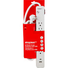 Staples Tech 1080J 6 Outlet Surge Protector - USB-A/USB-C Ports - 5' Cable - White-Includes 6 outlets plus USB-A and USB-C ports to charge compatible devices