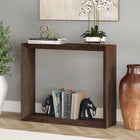 Hudson&Canal Osmond 36"W Console Table - Alder Brown-Features easy assembly