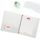 JAM Paper Plastic 1" 3-Ring Binder - Clear-This document holder is a staple for all of your projects, assignments, memos, school work, and any other important documents that need to be kept safe.