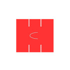 Garvey Fluorescent Red Blank Labels Compatible with Avery Dennison 216 and Sato PB-2 Labelers - 15000 Labels-Two-line Garvey blank red labels; 8 characters over 8 character
