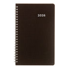 Blueline 2026 DuraFlex Weekly Planner - 8" x 5" - Black - Bilingual-Weekday hourly appointment schedule from 7:00 a.m. to 6:00 p.m., Ruled spaces for Saturday and Sunday