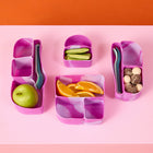 b.box - Boîte à lunch Bento Buddy en silicone - Cosmique-Conception monobloc avec coins arrondis pour un nettoyage facile