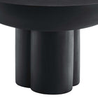 Modway Caspian Round Concrete Coffee Table - Black-8