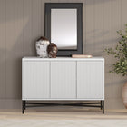 Hudson&Canal Brighton 48"W Buffet Table - White-Features easy assembly