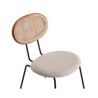 Manhattan Comfort Jardin 19.09" Industry Chic Upholstered Dining Chair - Nature and Oatmeal - Set of 2-10