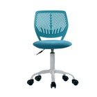 Chaise de Bureau Pivotante en Tissu Turquoise Homy Casa-Design Ergonomique : Dossier respirant offrant un excellent soutien pour de longues sessions d'étude