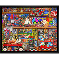 Good Old Days by Michael Fishel - Framed Canvas - 26" x 22"-Premium canvas print with gallery-wrapped edges
