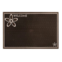 Floor Choice Dassi Welcome Mat - 22" L x 14" W - Brown-Elegant brown design with a stylish pattern for entryways