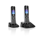 Motorola - Téléphone sans fil D87 Série Bluetooth - Noir - Paquet de 2-Répondeur numérique : Ne manquez jamais un appel avec jusqu'à 60 minutes de temps d'enregistrement