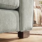 HOMCOM Velvet-feel Accent Chair with Wide Seat for Living Room - Grey-Seat Size: 35.4" W x 20.9" D x 16.1" H (90 x 53 x 41 cm) 
