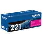 Brother TN221M Standard-Yield Magenta Toner Cartridge-Compatible with: Brother HL-3140CW, HL-3170CDN, HL-3170CDW, HL-3170CW, HL-3180CDW, MFC-9130CW, MFC-9330CDW, MFC-9340CDW