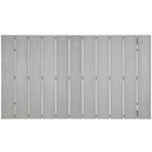 Modway Maine 63" Outdoor Patio Dining Table - White Light Grey-Powder Coated Aluminum Frame