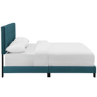 Modway Amira Performance Velvet Full Bed - Sea Blue-Wood Frame / LVL Slats / MDF Headboard