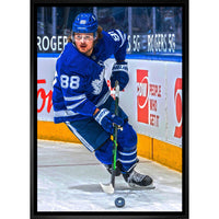 William Nylander Toronto Maple Leafs Skating - Framed Canvas - 22" x 31"-Premium canvas print with gallery-wrapped edges