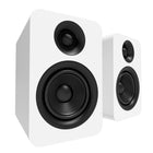 Kanto YUP4W Haut-parleurs d'étagère passifs de 4 po avec tweeter à dôme en soie de 1 po et woofer en kevlar de 4 po - Blanc-Woofer en Kevlar de 4 po