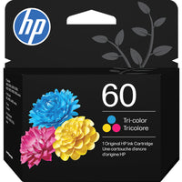 HP 60 Tri-Colour Original Ink Cartridge (CC643WN)-Colour: Tri-Colour