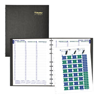 Blueline 2027 MiracleBind Weekly Planner Appointment Book with Twin-Wire Binding - 10-3/4" x 8-1/2" - Black - Bilingual-12-Month: January 2027 to December 2027