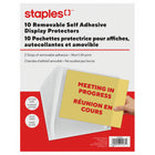 Staples Removable Self-Adhesive Display Protectors - 10 Pack-Display Protector