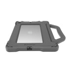Brenthaven Edge Bounce Case for 10.2" iPad (9/8/7th Gen) - Grey-Designed with convenience in mind, this iPad cover features a handle that effortlessly transforms into a stand offering a comfortable viewing experience