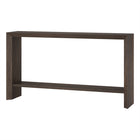 Hudson&Canal Osman 55"W Console Table - Alder Brown-Tabletop features a weight capacity of 55 lbs, lower shelf can hold 35 lbs