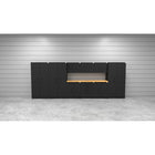 Cat Fully-Welded Garage Storage Cabinetry Set - 3 Locker, 3 Wall, 2 Base, 1 Tool & 84" Worktop-Durable Powder-Coated Finish: Protects against scratches, moisture, and daily wear while maintaining a clean, professional appearance