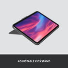 Logitech Combo Touch Keyboard Case for iPad A16/ 10.9" (10th Gen.) - English - Oxford Grey-Four Modes: Get more done no matter where you are with four distinct use modes including Type, Read, Sketch, and View