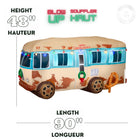 GEMMY Airblown Inflatable Christmas National Lampoon's Christmas Vacation RV Scene with Logo and LEDs - 48" x 90"-For indoor and outdoor use