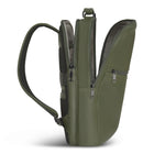 Champs Onyx Leather Compact Backpack - Khaki-Inner keychain