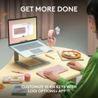 Logitech Pebble Keys 2 K380s Multi-Device Bluetooth Wireless Keyboard with Customizable Shortcuts - Slim - Portable - Graphite-A Design Choice You’ll Feel Good About: Plastic parts in the Pebble Keys 2 K380s Slim Keyboard include minimum 49% certified post-consumer recycled plastic 
