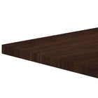 Flash Furniture 36" Square High-Gloss Walnut Resin Table Top with 2" Thick Drop-Lip-Designed for Commercial Use