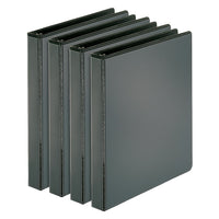 Cardinal 2" Performer D-Ring Binder, Black, 4 Pack-2" rings
