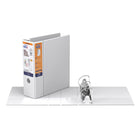 QuickFit Heavy Duty File Binder - Quickload D Ring - 4" - White - 4 Pack-D Ring, 3 Rings, Non-Locking