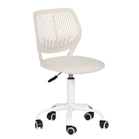 Homy Casa - Chaise de bureau pour adolescent en tissu - Beige-Hauteur Réglable : Personnalisez la hauteur de la chaise avec une plage de réglage de 4,7 pouces pour répondre à vos besoins de confort