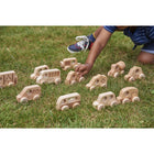 TickiT - Véhicules en bois naturel - Ensemble de 12-Idéal pour le jeu en petit groupe: Ces jouets sont idéaux pour le jeu individuel et en petit groupe. Encouragez les enfants à créer des histoires, des scénarios et des scènes communautaires ensemble !