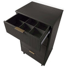 Manhattan Comfort - Granville commode moderne haute étroite et standard - gris foncé - ensemble de 2-Assemblage à domicile requis Tout le matériel inclus