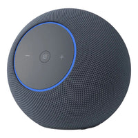 Amazon Echo Studio with Alexa+ - Graphite-It's like a concert in your living room: Experience immersive sound thanks to spatial audio and Dolby Atmos in a compact design that fits easily into any living space. With room adaptation technology, Echo Studio analyzes the acoustics of your room, fine-tuning playback for optimal sound no matter where it's placed