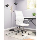 Zuo Primero Office Chair - White-Chair Weight Capacity: Supports up to 330 lb