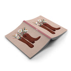 Denik Classic Layflat Notebook - Boots & Flowers-144 Lined Pages